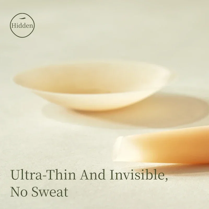 SUJIIN Nipple Covers for Women Sticky Strapless Invisible Summer Bra No Show Silicone Breast Patch Adhesive Nipple Covers XT005