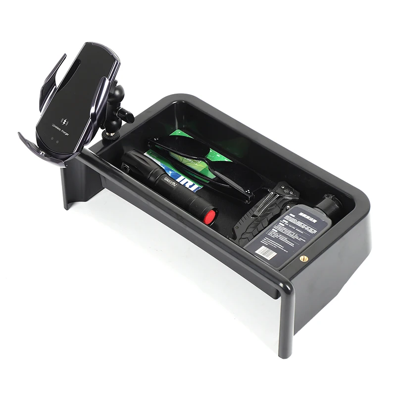 

Suetlcoity For Volkswagen ID4 CROZZ 2025 Car Center Console Behind the Screen Storage Box Phone Holder Car Accessories(12.9")