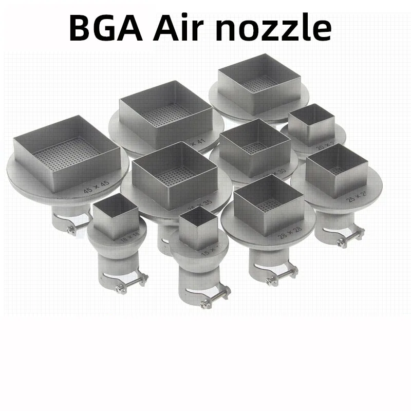 High Quality 850 852 990D BGA Nozzle SMD Hot Air Gun Suqare Nozzle 850 Hot air Desoldering Station