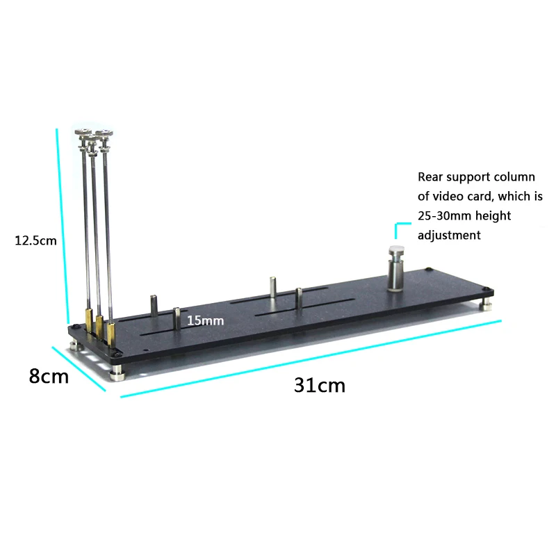 การ์ดกราฟิกกรอบ90องศาโบกี้สำหรับ3080/3090/4090ขนาดใหญ่การ์ด3-Slot การ์ด GPU Anti การเปลี่ยนรูปกรอบ