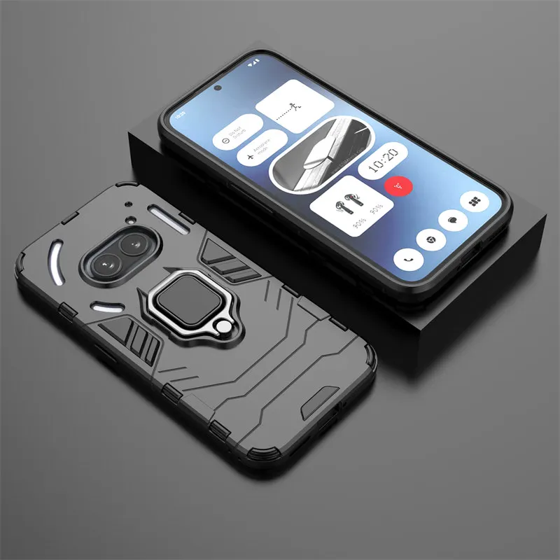 Shockproof Armor Case for Nothing Phone 2A A142 Cases Stand Holder Magnetic Hard Phone Back Cover Case for Nothing Phone2A A142