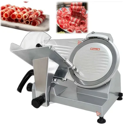 

New Commercial Semi-automatic Electric Meat Slicers with Stainless Steel Blade and Adjustable Thickness for Frozen & Fresh Meat