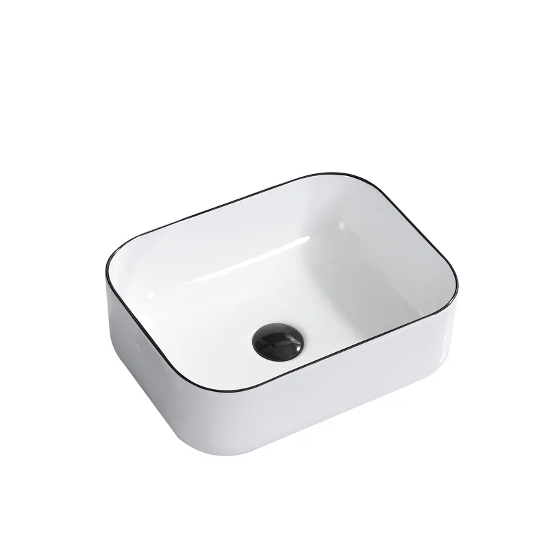 

Ceramic wash basin, basin on the table, household single basin, washbasin small, narrow length and small size 30CM wide