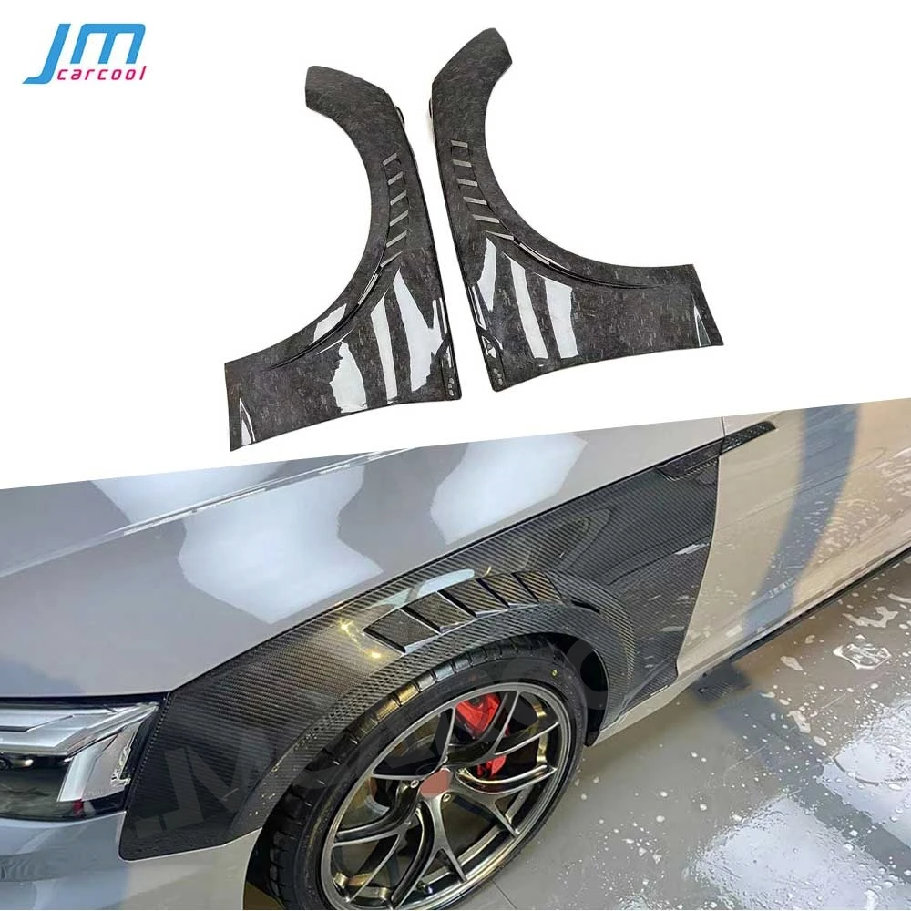 

Forged Carbon Fiber Front Bumper Side Fender Trim Spoiler Cover for Audi A5 S5 2017-2020 Body Kits Car Styling Accessories