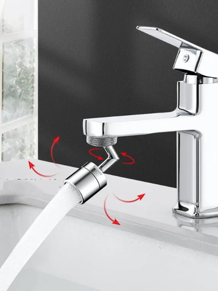 1Pc Stainless Steel Faucet Extender, Modern 360 Degree Swivel Multi-function Splash Proof Faucet Extension For Home