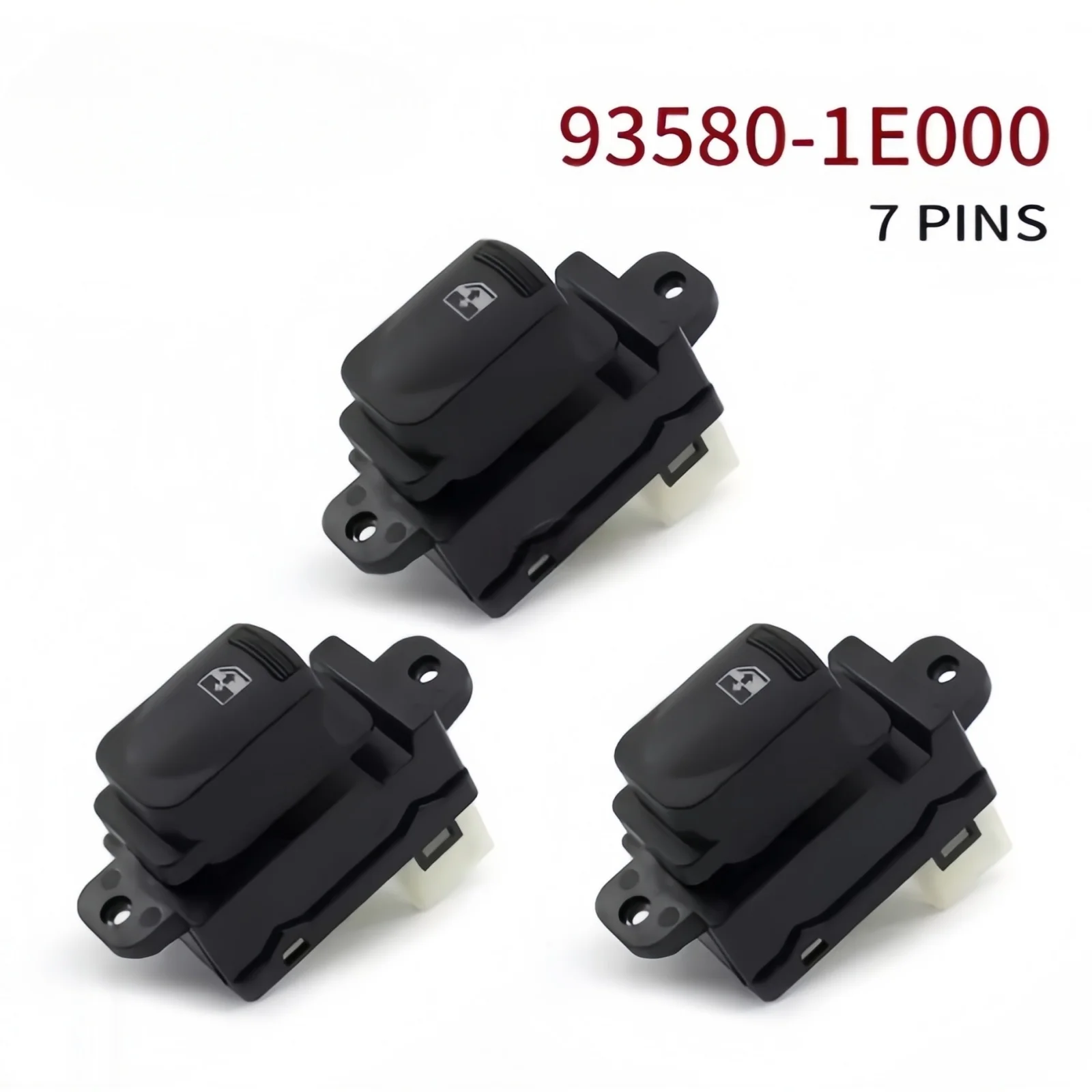 93570-1E110 لشركة هيونداي أكسنت 2007-2010 الجبهة اليسرى LHD نافذة الطاقة التبديل التحكم قفل رافع زر الزجاج 93580-1E000 مجموعة #2