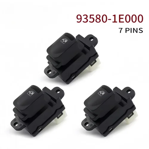 Imagen 2 del producto 93570-1E110 para Hyundai Accent 2007-2010 interruptor de ventanilla eléctrica LHD delantero izquierdo Control de bloqueo elevador botón de vidrio 93580-1E000 Set
