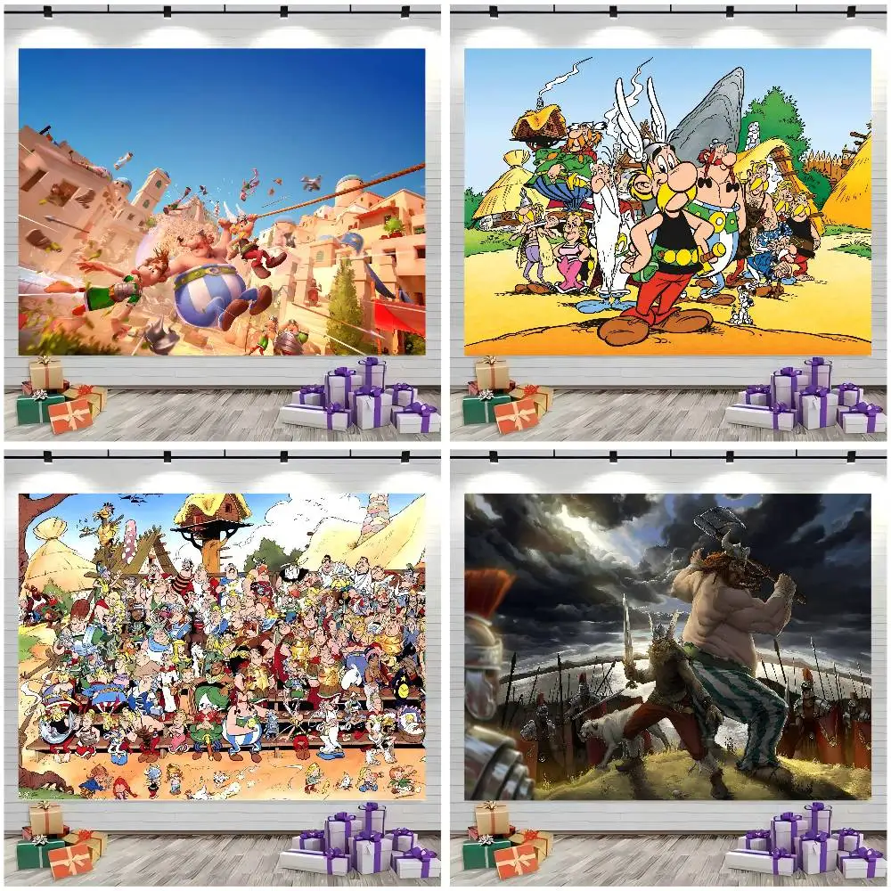 Toile de fond photographique Asterix Obelix, papier de fond pour photographie, accessoires pour séance photo en studio, produit