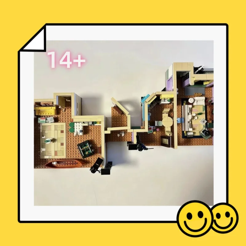 In stock desktop decoration apartment building block model ornaments 2048 pieces suitable for birthday gift 10292