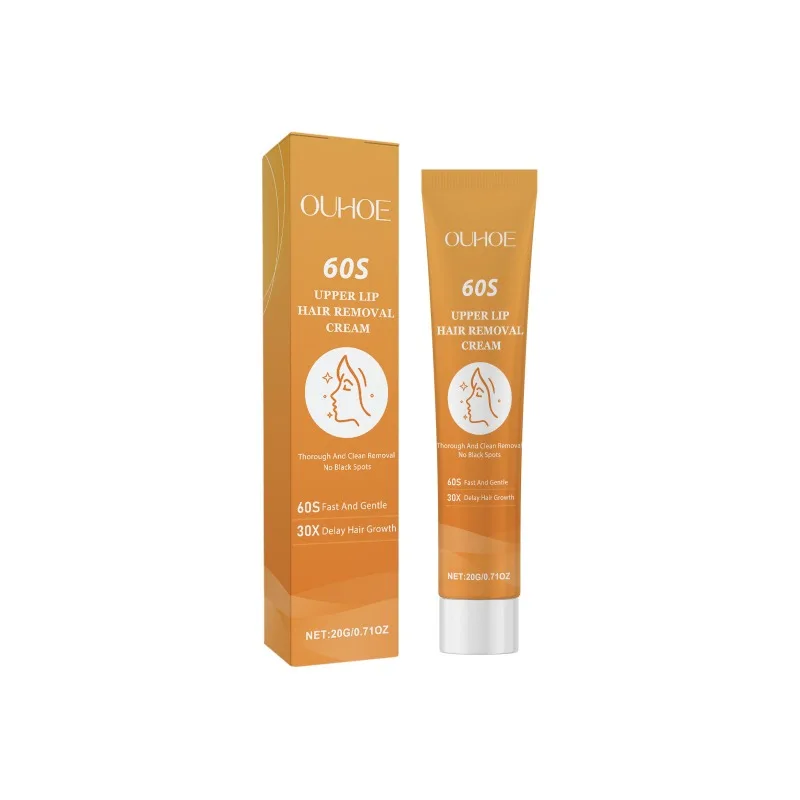 20g OUHOE Gentle Upper Lip Depilatory Cream Fast Clean Facial Lip Hair Remover Mild Skin Care Hair Removal Lotion