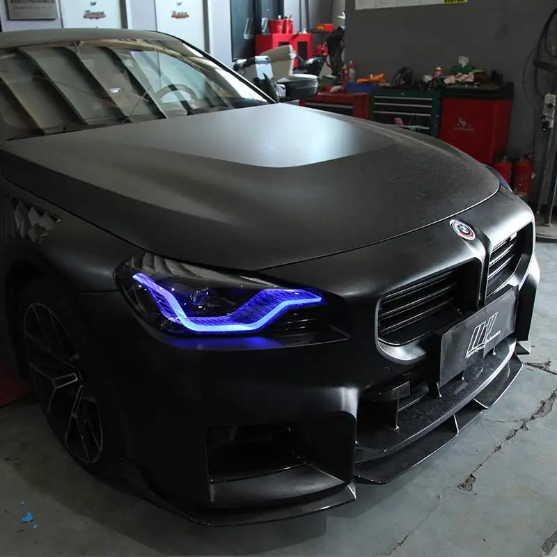 J ONE for 2022-2024 BMW 2 Series G42 M2 G87 M235i M240 CSL Style RGB Yellow DRL Purple Red LED Plate Angel Eye Blue