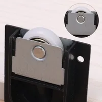 1/4Pairs Furniture Sliding Door Roller Cabinet Wardrobe Closet Pulley Spring Slider Wheel with Bearings Furniture Accessories 4