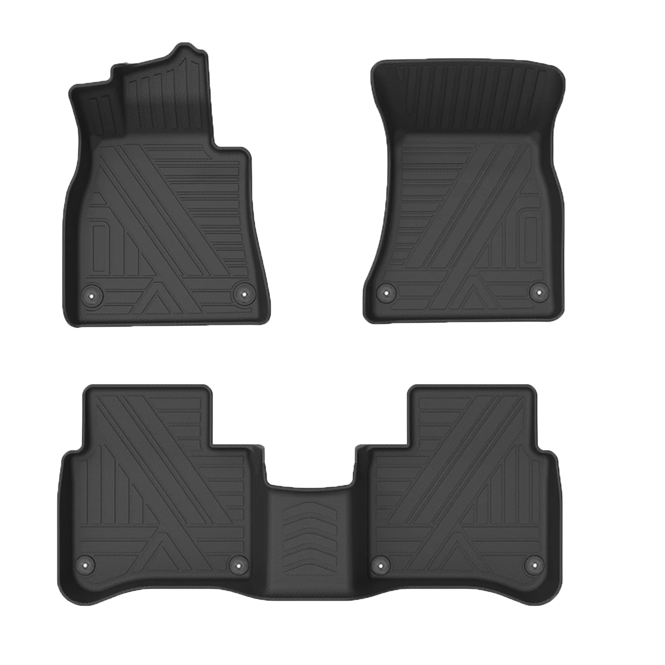 [LHD]S-class（5seats） 2014-2020 Four Seasons Waterproof and Anti-Slip TPE Floor Mat for Cars.