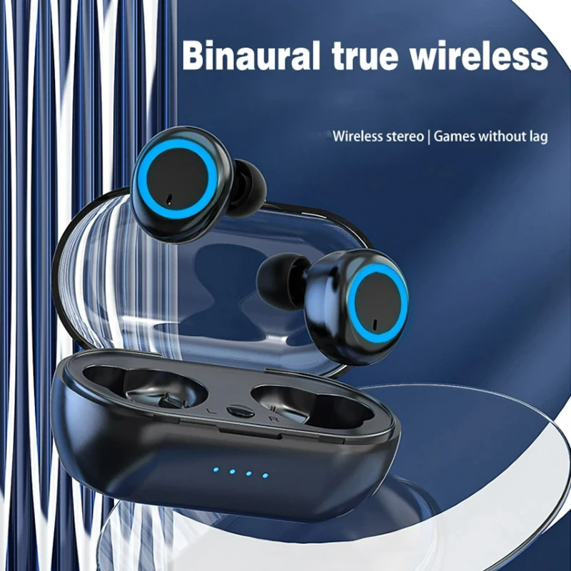 TWS Wireless Bluetooth Headphones, Earphones, Touch Control, Sports Earbuds, Microphone, Works on All Smartphones, Music Headset