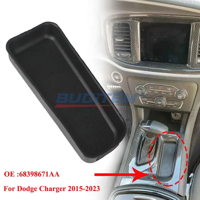 

Черный коврик для консоли с центральным переключением передач 68398671AA 68461655AA 68443397AA для Dodge Charger 2015-2023, коврик для контейнера для хранения