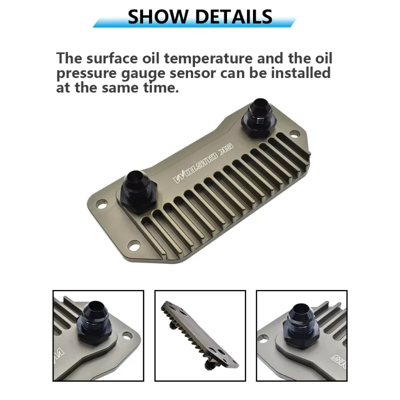 Aluminum Engine Oil Cooler Adapter for Volvo S60L XC60 V60 V40 2.0T T5 Car Cooling System