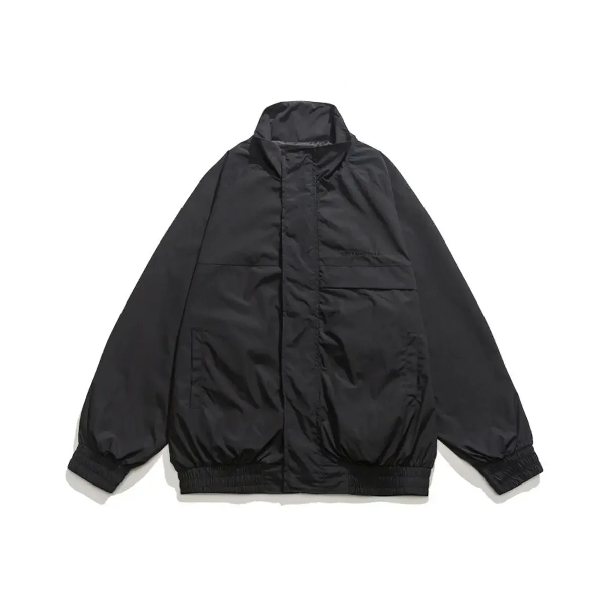 Stand-up Collar Work Jacket Men Loose Simple Casual Boy Outdoor Jacket Casual Autumn Zipper Long Sleeved Men Clothing Men Jacket
