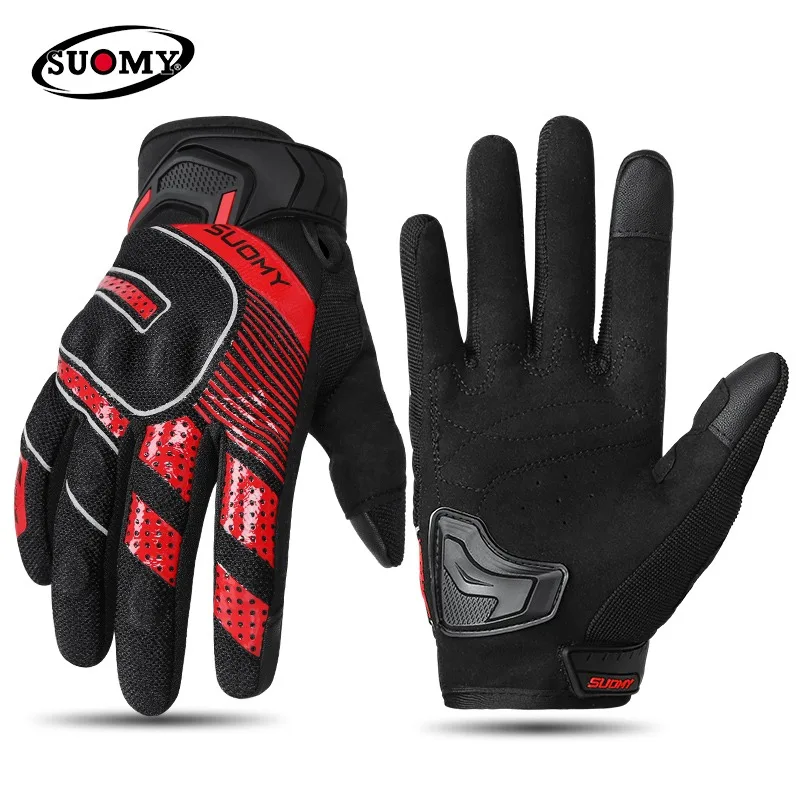 

SUOMY Summer Motorcycle Gloves Touch Screen Motobike Electric Bike Riding Glove Motocross Cycling Racing Protective Guantes XXL