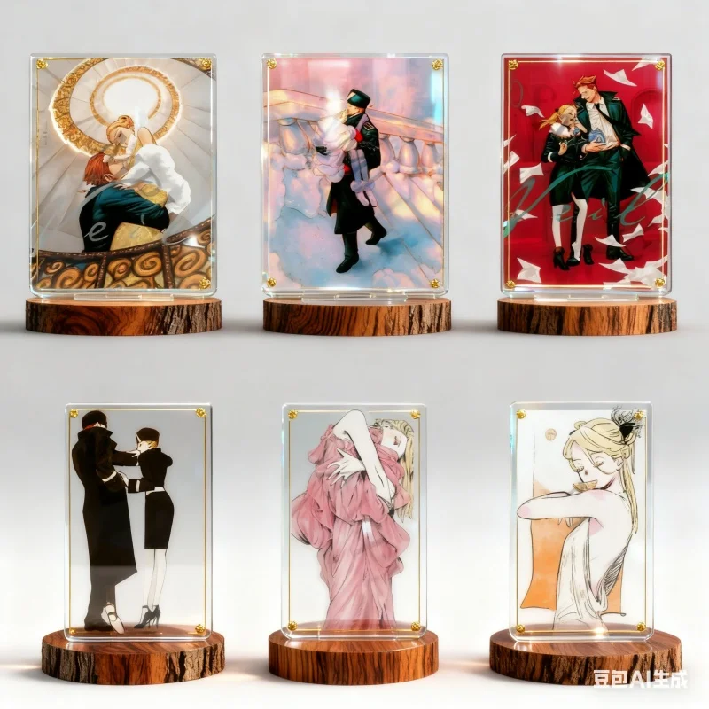 HOT Manga Veil Acrylic Stand Model Figure Collecting Stand Plate Cosplay Prop Decor Desktop Fans Firend Accessories Gifts 15CM