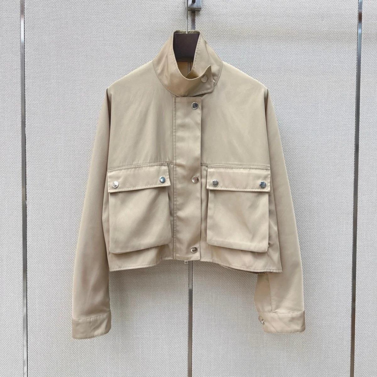 2026 high-quality women's khaki short workwear jacket--hb805