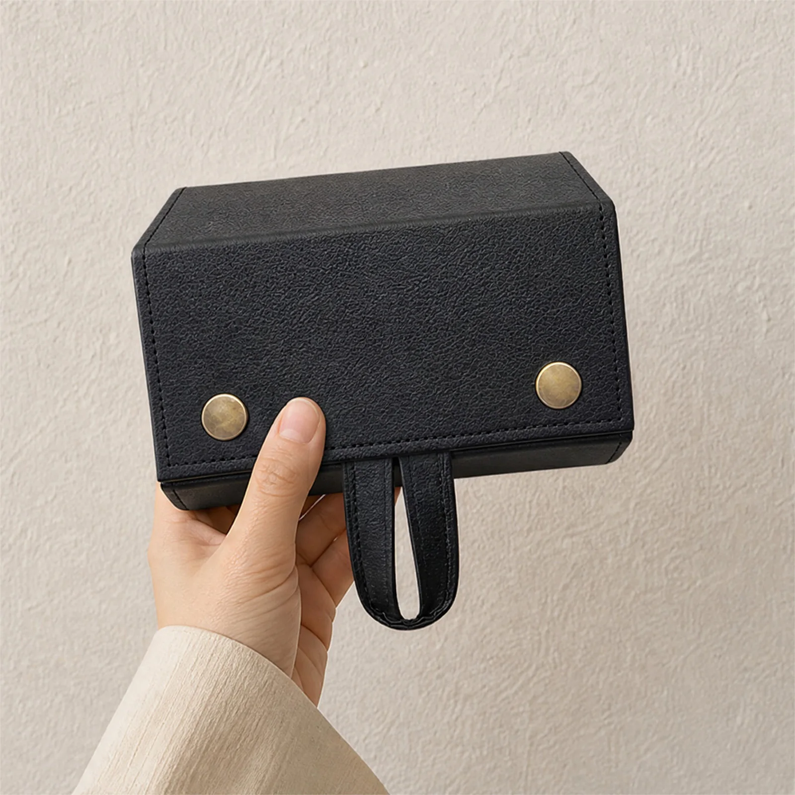 5 Slots Multi-purpose Sunglasses Storage Box PU Leather Foldable Various Glasses Package for Multiple Eyewear Storage
