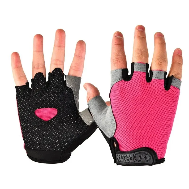 Fietshandschoenen voor mannen en vrouwen Bergbeklimmen Fitness Yoga Rijden Antislip Demping Lekkage Vinger Mesh Doek Brea