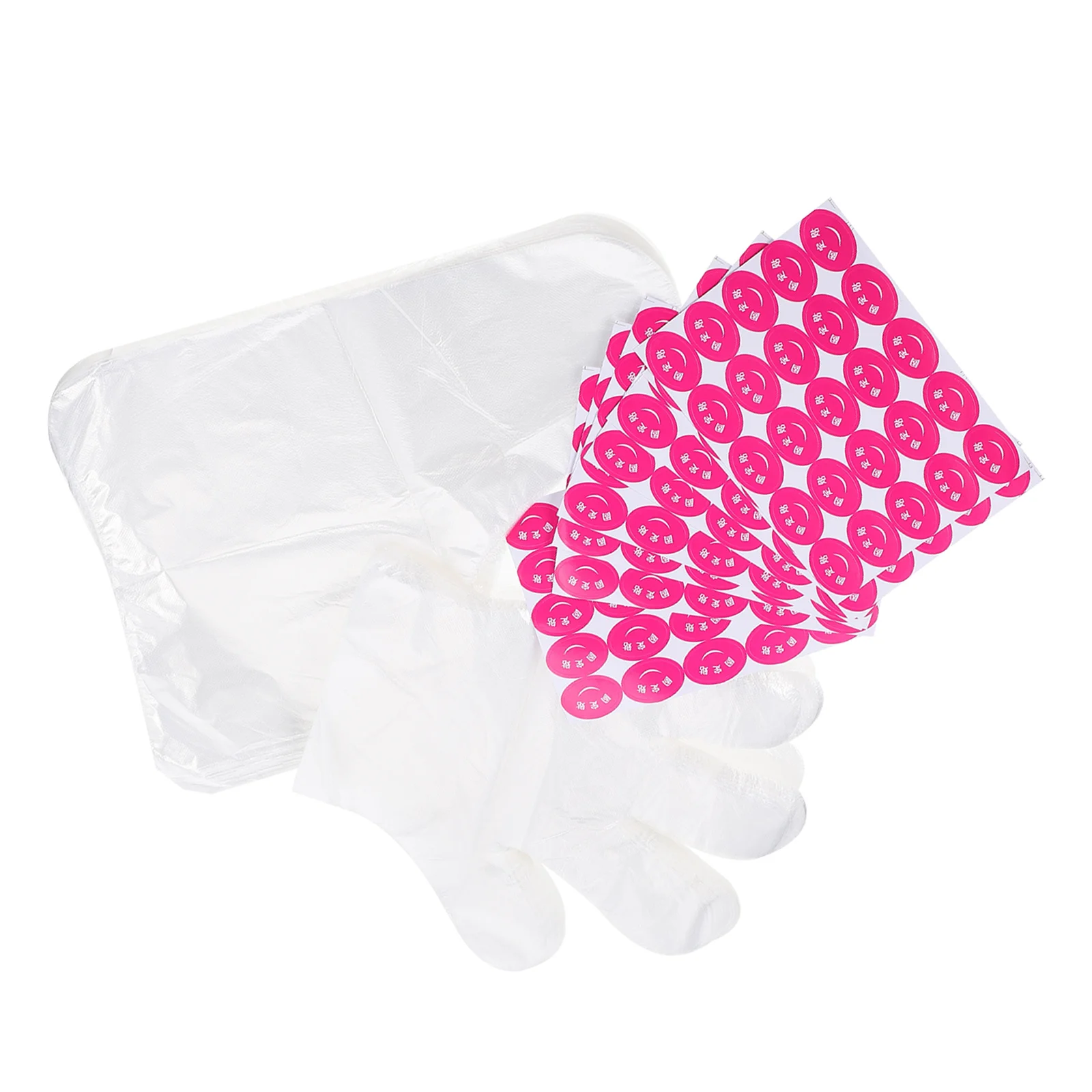 1 مجموعة المتاح القدم واليد يغطي قسط المواد تحديد ملصقات آمنة صديقة للبيئة سبا الرطوبة قفازات المهنية القدم