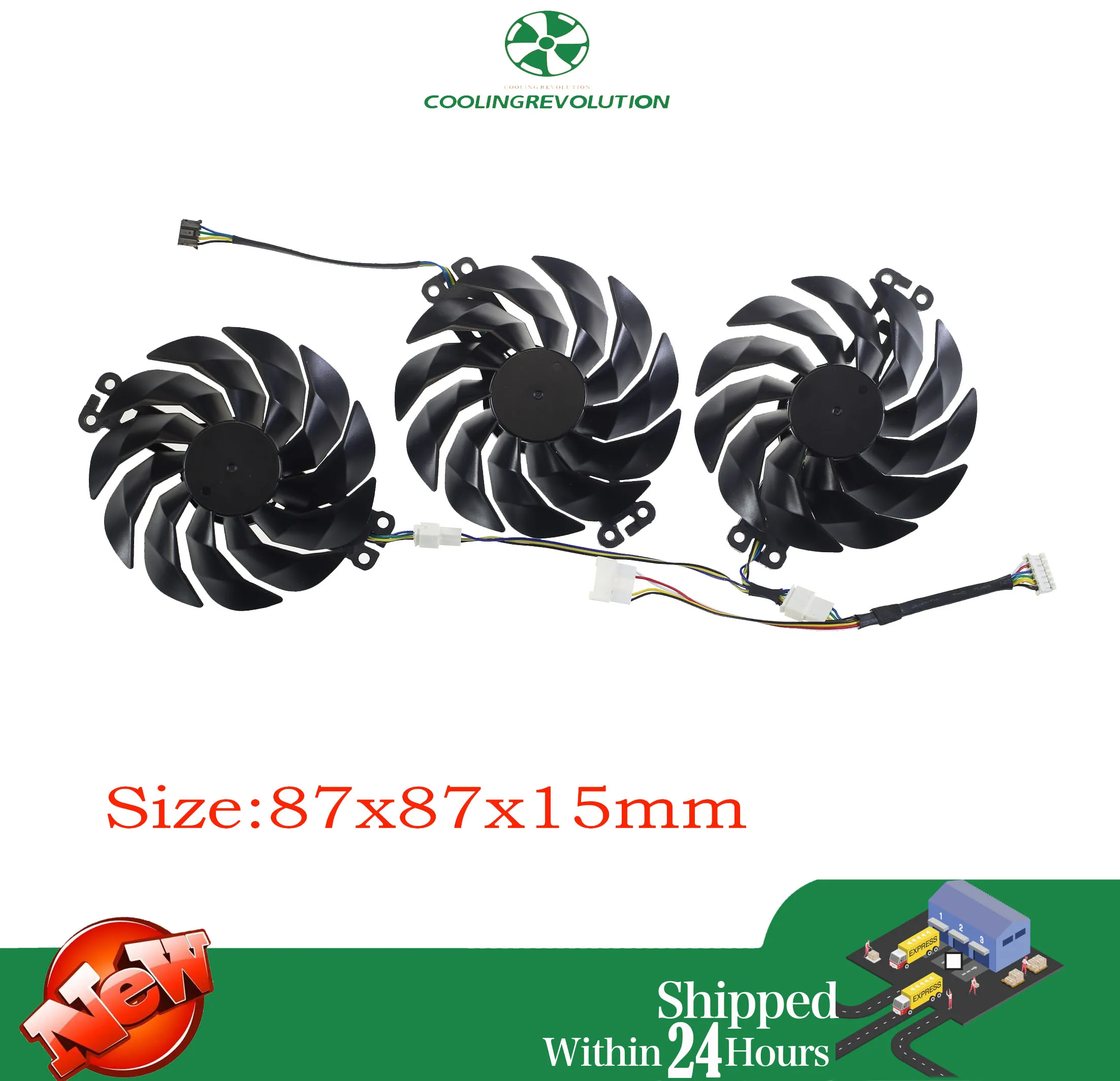 

3PCS TH9215S2H-PDB01 DC12V 0.45A Video Card Fan For Galax GeForce RTX 3070 Graphics Card Cooling Fan