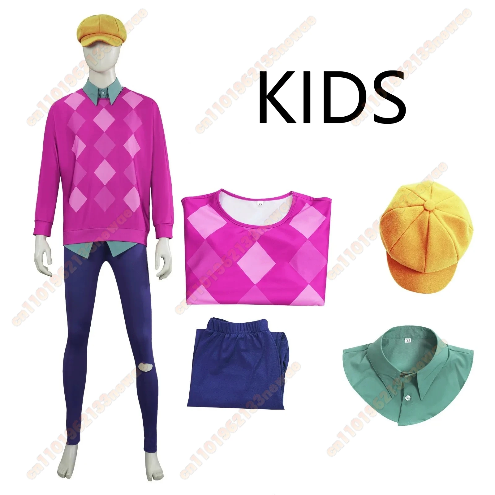 

KIDS Anime K-POP Cos Demon Hunters Cosplay Costume Baby Saja Boys Outfit Sweatshirt Pant Hat Halloween Carnival Disguise Suit