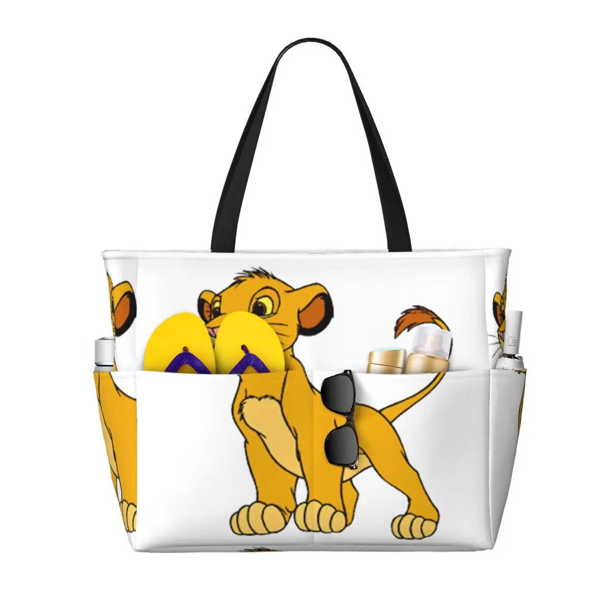 Babe Lion Beach Tote Bag Deporte Gimnasio Yoga Duffle Bolso grande Bolso de viaje para mujer Bolsa de fitness