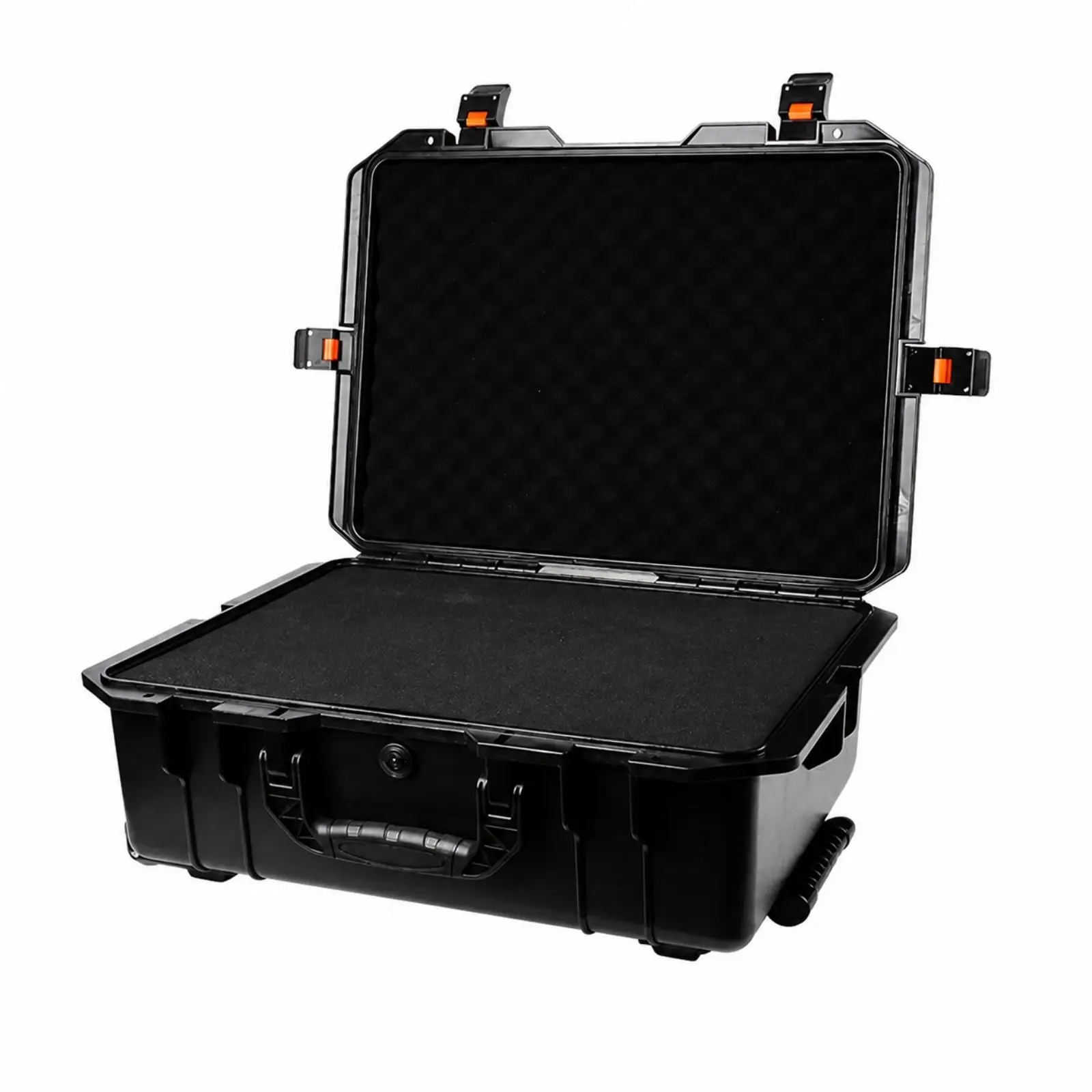 Crushproof Transport Roller Case with Wheels Impact-Resistant Foam-Padded Equipment Transport Case Rugged Portable