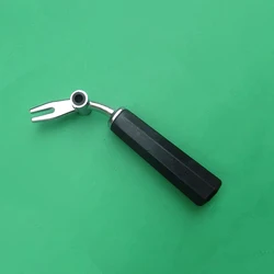 1PCS Guangshen Stainless Steel Ice Cream Maker Valve Handle with Rubber Lever, Compatible with Spaceman Ice Cream Maker Parts