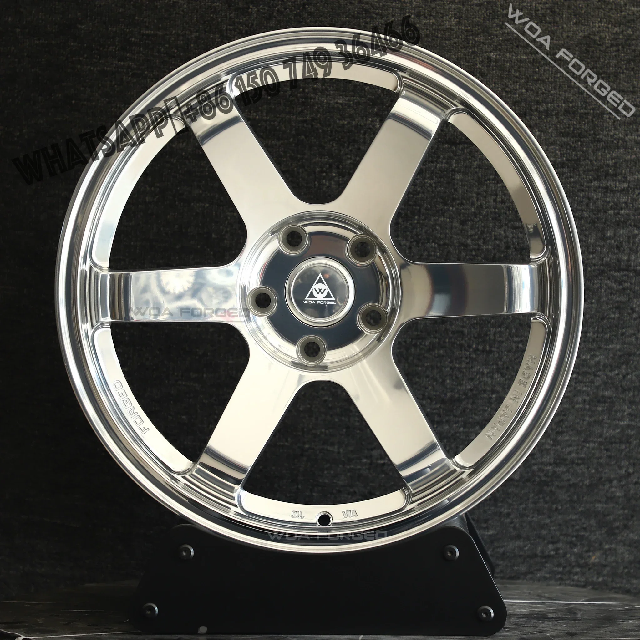 TE37 Lightweight Stylish Muscular Design Chrome Polished Aluminum Forged Wheels 18-22 Inch 5X112 5x120 5x114.3 20mm 25mm New