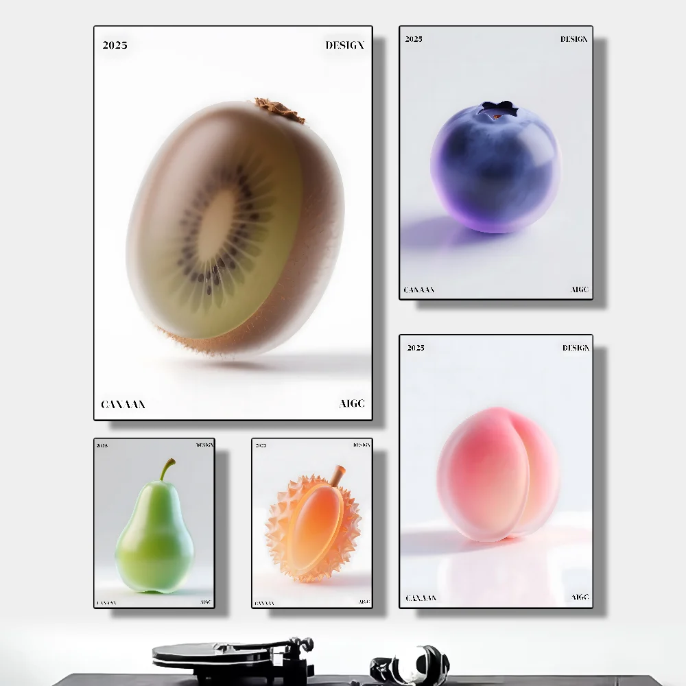 

creative fruit Poster HD art sticky wall waterproof home living room bedroom bar aesthetic decoration