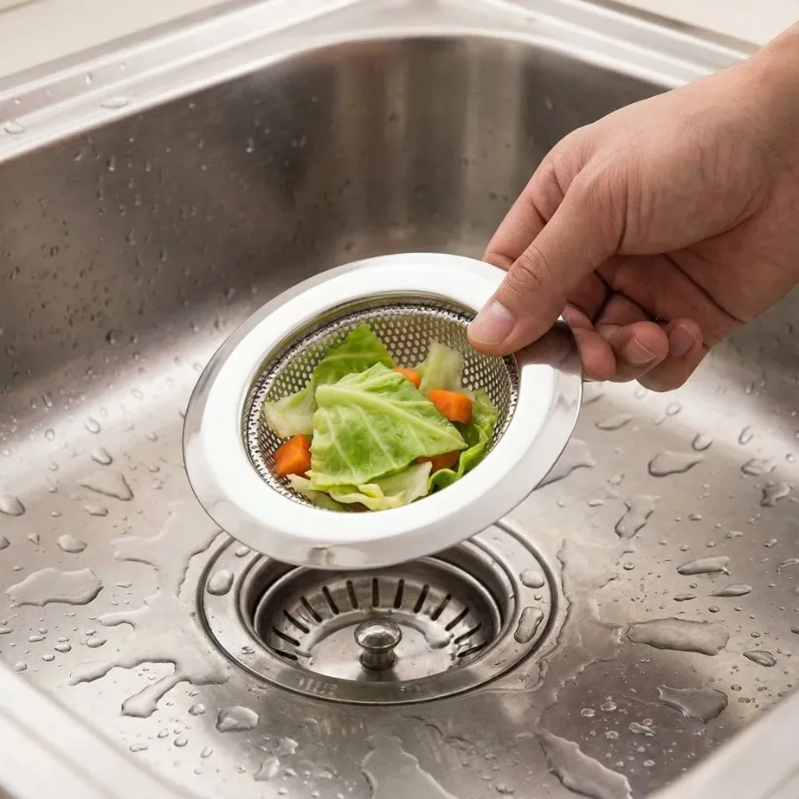 2-Pack Stainless Steel Mesh Sink Strainers, Drain Hole Filters & Hair Traps for Kitchen & Bathroom - Image 4