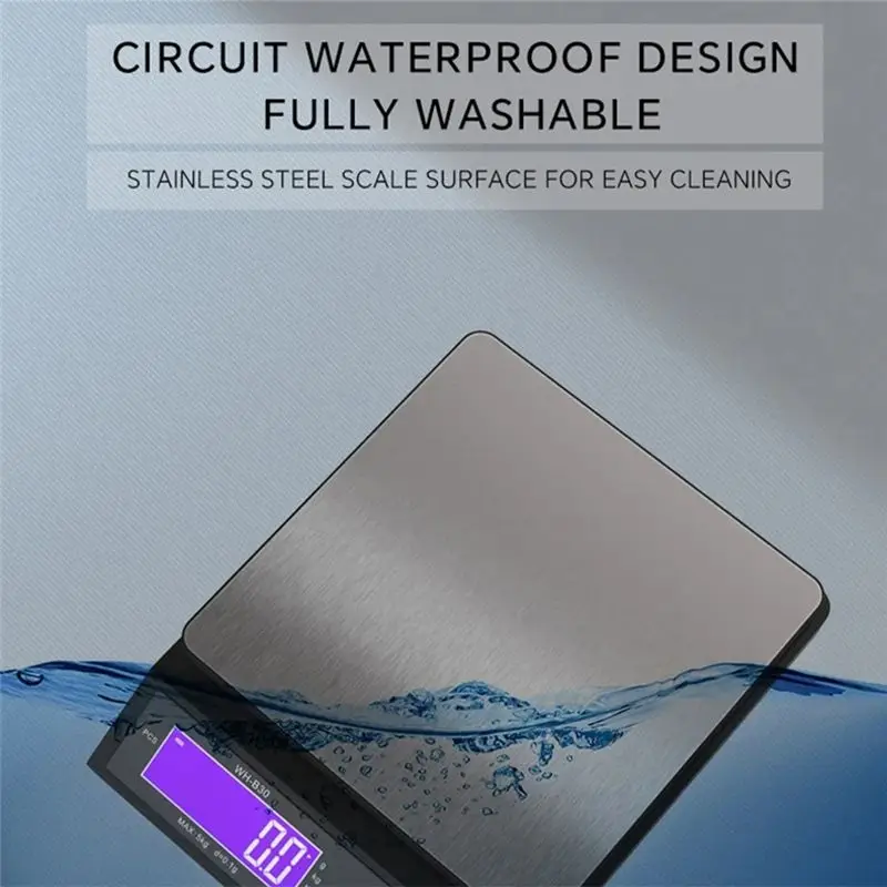 B03C-Digital Scale Rechargeable Electric Scale 0.1G 1G Kitchen Scale Counting Tare Auto Power Off Unit Conversion
