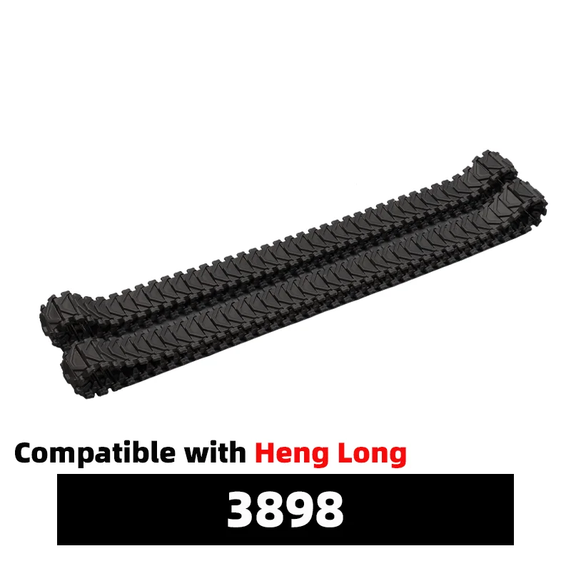 

Heng Long 3898 Metal Track Black & White Compatible with HL 1/16 M4A3 Sherman Tank Comes with 4 Metal Track links as a bonus