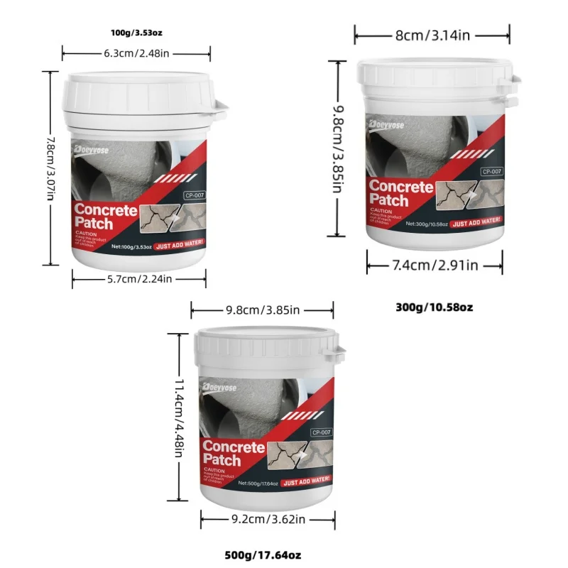 Gray Concrete  Repair Paste 100g/300g/500g Waterproof Crack Sealant