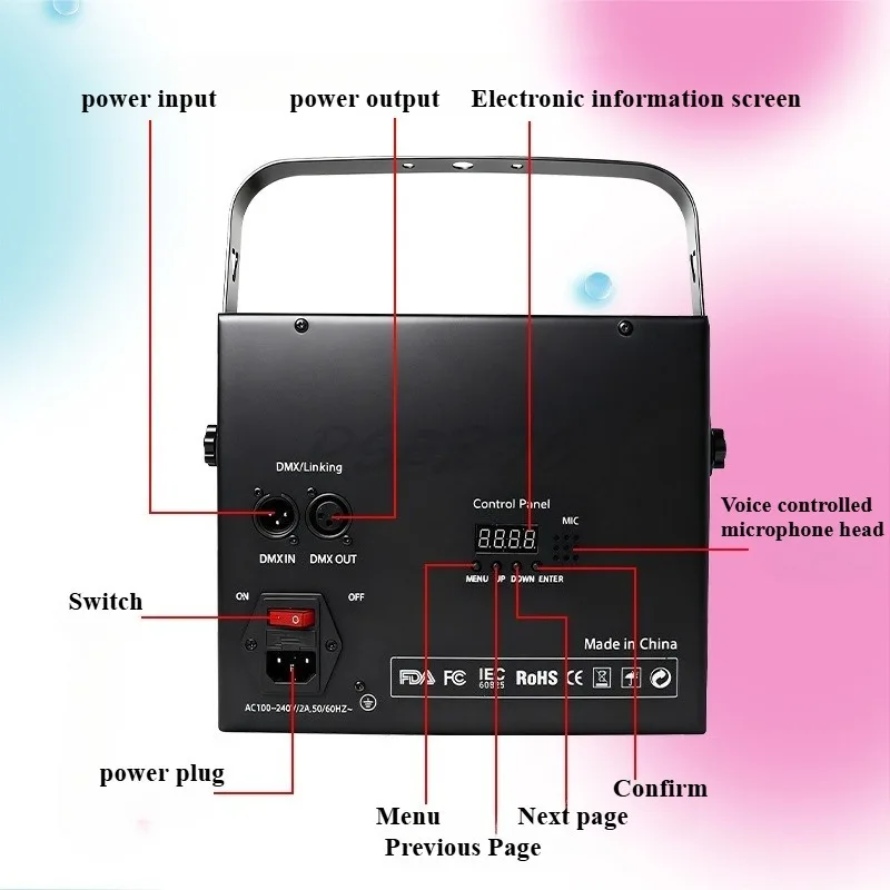 Disco Explosion Flash KTV Atmosphere Light Christmas Projection Laser Light Colorful Rotating DJ Beam Stage Light