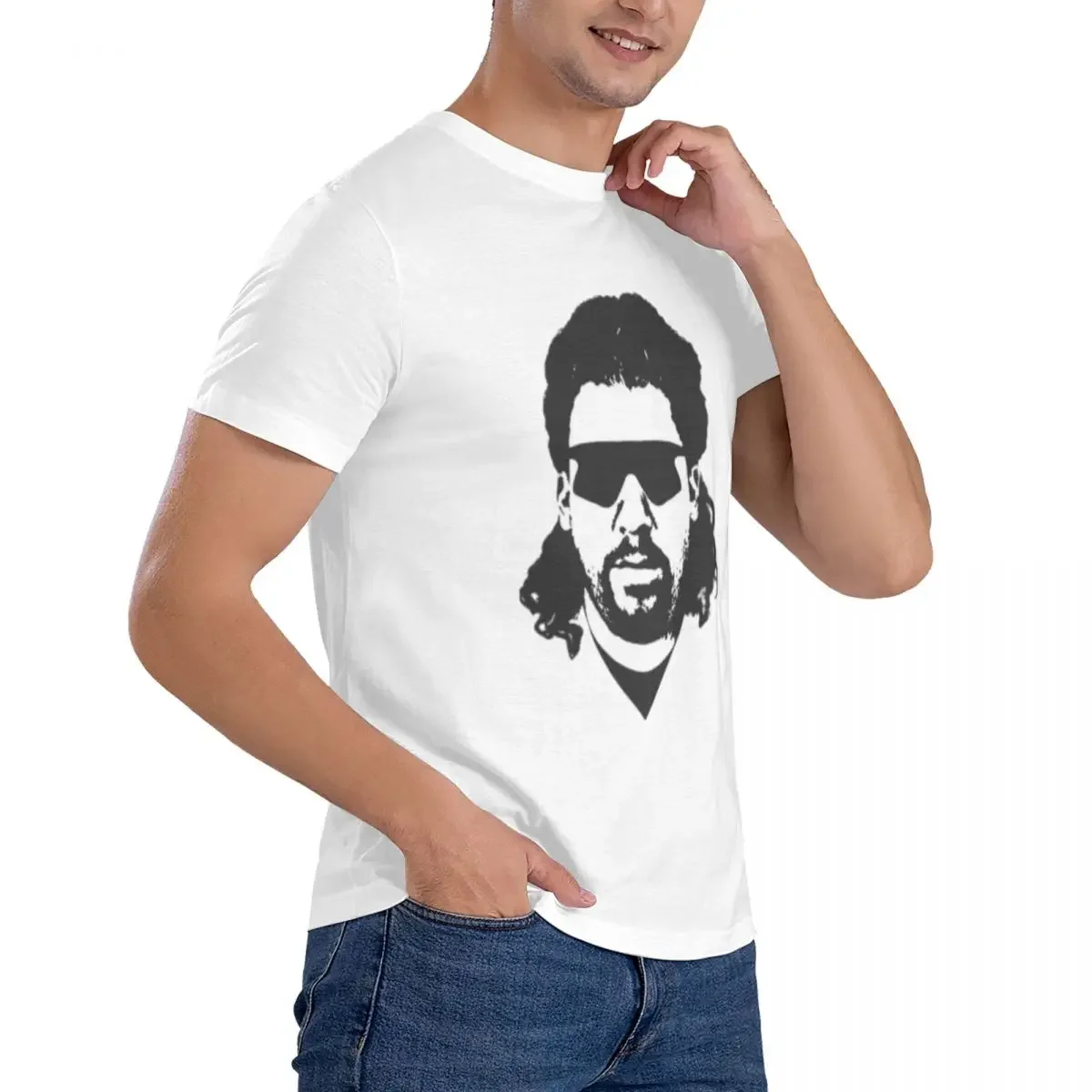 Travis Powers-Camiseta de algodón para hombre, ropa de manga corta con cuello redondo, de talla grande, de verano, S-6XL