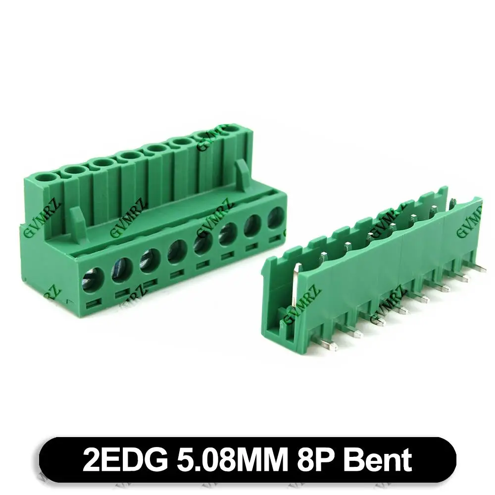5Set 10P 12P 2P 3P 7P 8P 9P 2EDGK 5.08mm Terminal Block Male Female 5.08 Plug-in Opening PCB Connector 2EDG PCB  4P 5P 6P