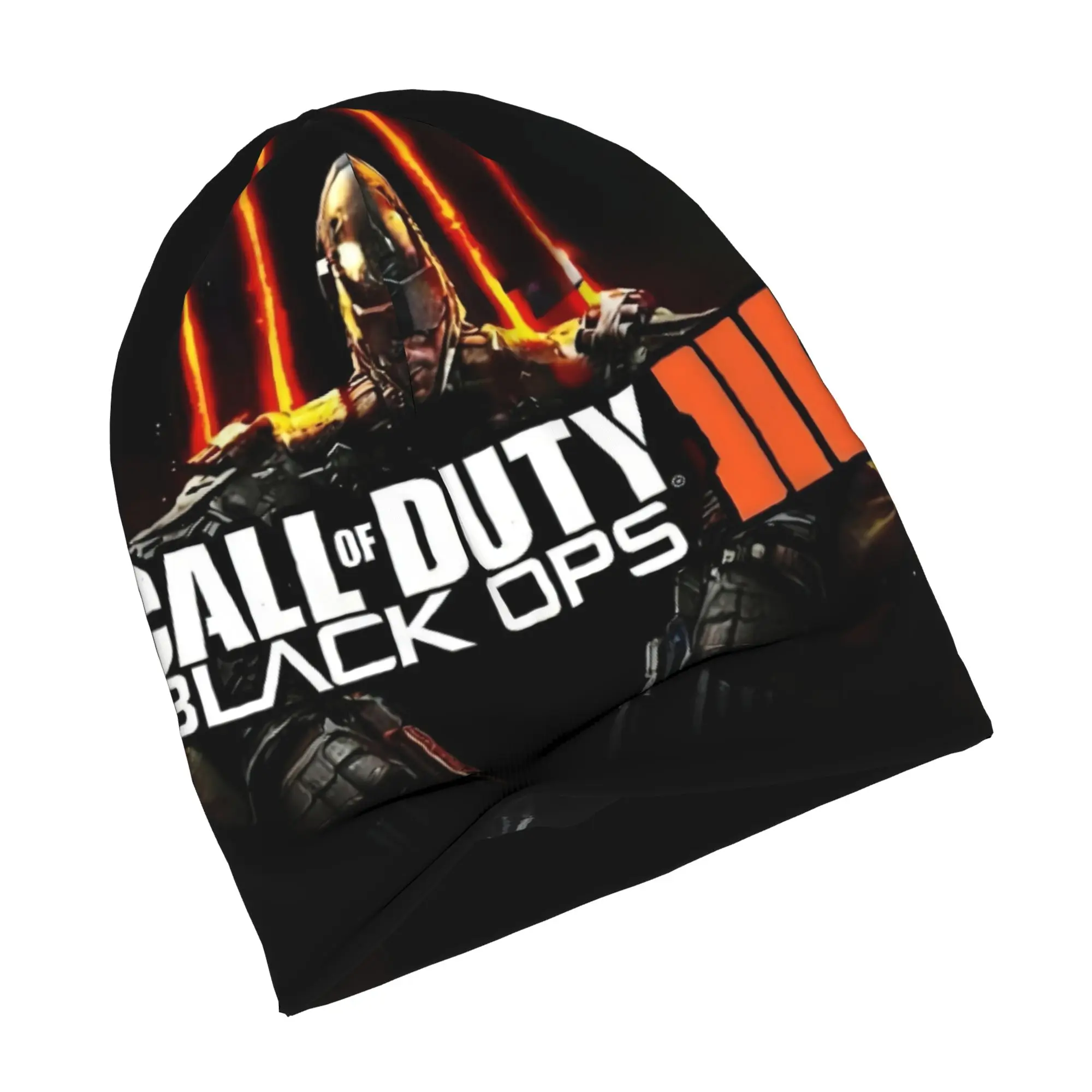 C-Call of D-Duty B-Black O-Ops Shooting Game Skullies Beanies Caps Hip Hop Winter Warm Knitted Hats Adult Unisex  Bonnet Hats