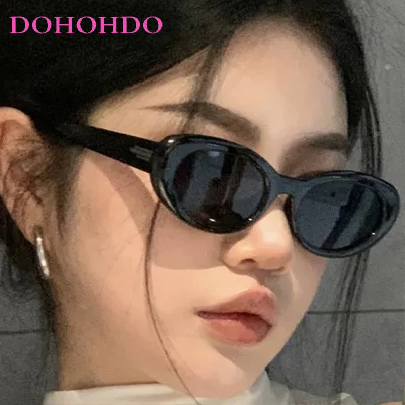 خمر الإطار البيضاوي السفر في الهواء الطلق النساء النظارات الشمسية الفاخرة العلامة التجارية مصمم الرجال مكبرة محرك الصيد الإناث نظارات UV400 lrest #2