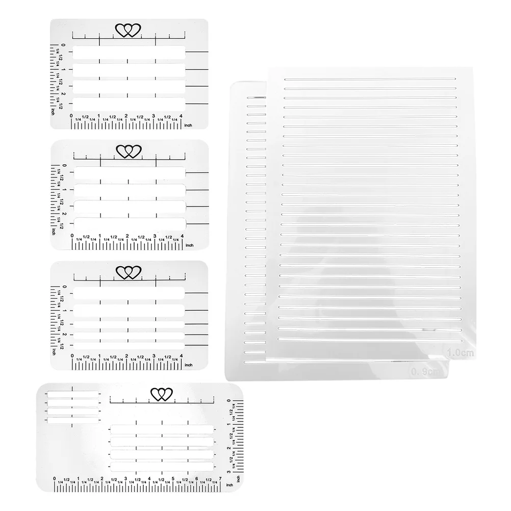 

1Set Drawing Template Ruler Plastic Lightweight Lettering Stencil Multi Functional Drafting Tool for School Office