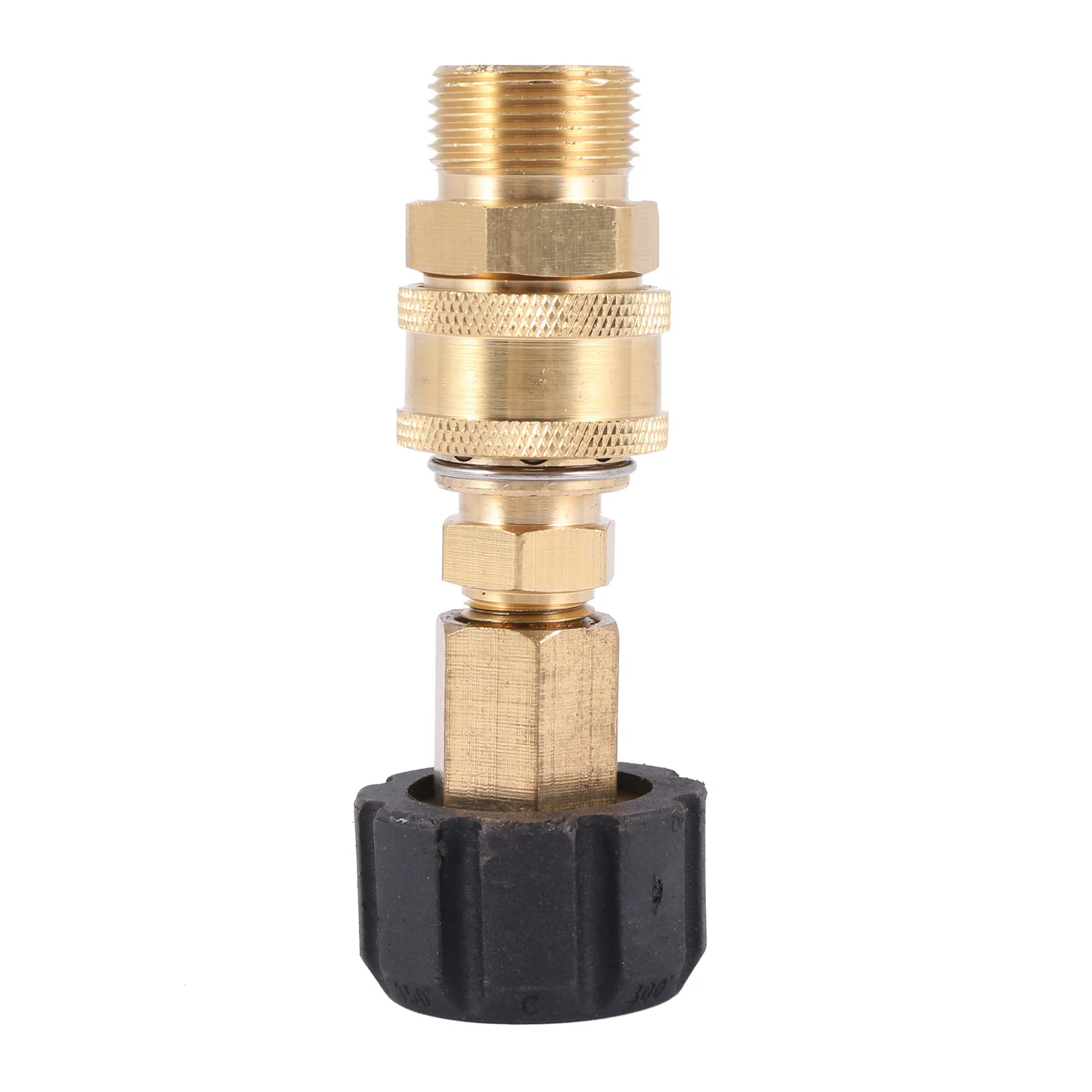 A20F-4X Pressure Washer Adapter Set,Quick Connector,M22 14Mm Swivel-M22 Metric Fitting,M22-14 Swivel+3/8 Inch Plug,5000 PSI