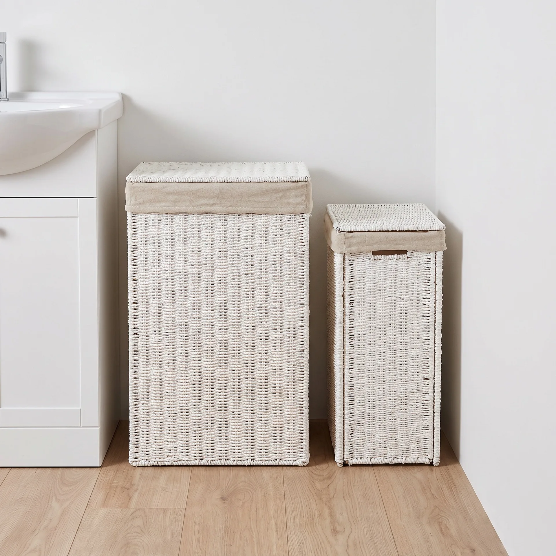 Laundry basket with lid Foldable paper rope woven dirty clothes basket Large capacity clothes hand woven storage basket
