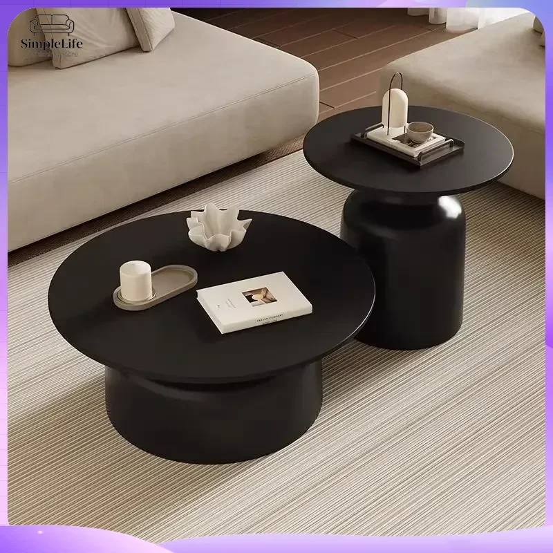 

Modern Nordic Coffee Table with Storage Shelf Luxury Living Room Furniture Minimalist Side Table for Small Spaces