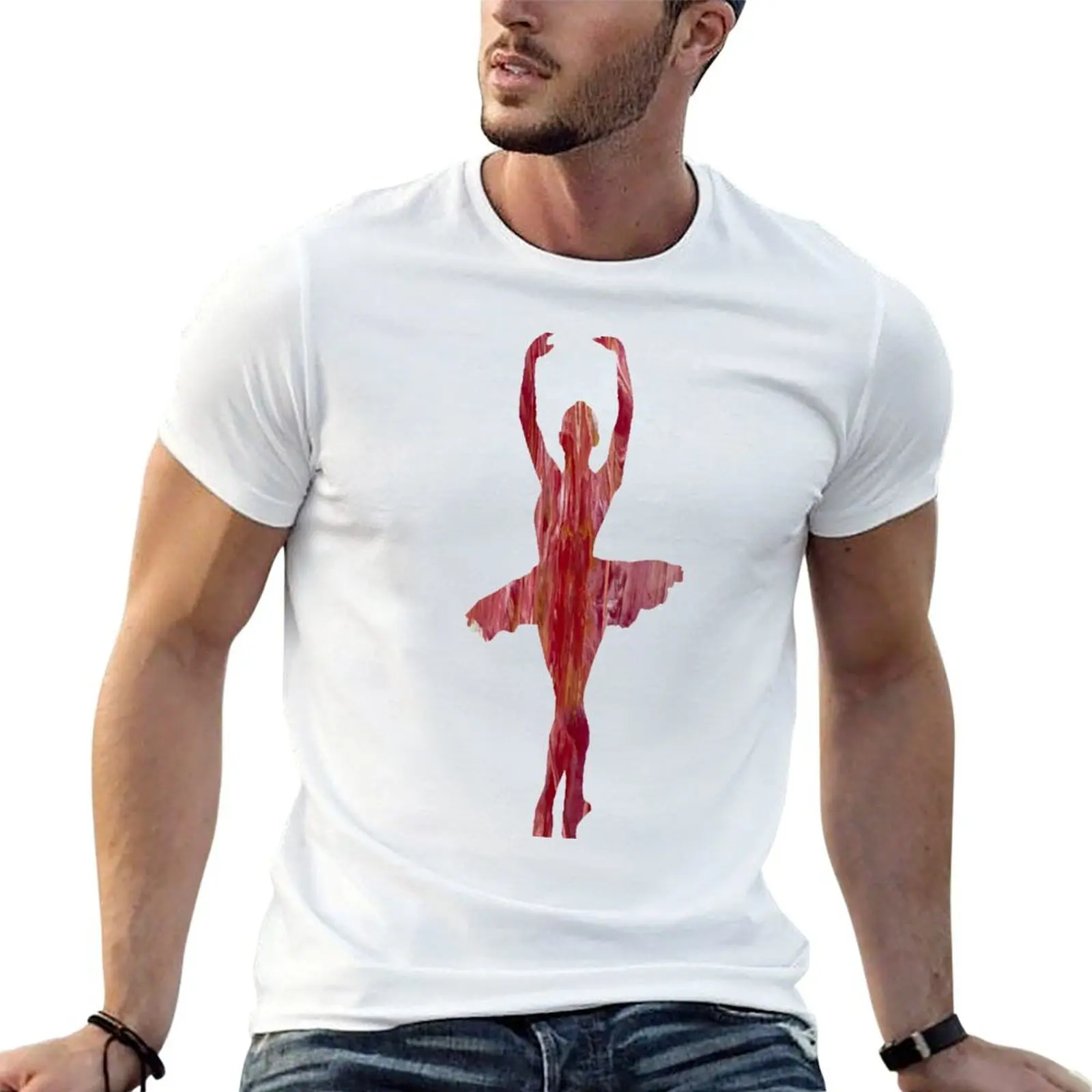 

Ballerina En Pointe - Pink Acrylic T-Shirt anime t shirts oversize t shirt for man T-Shirt