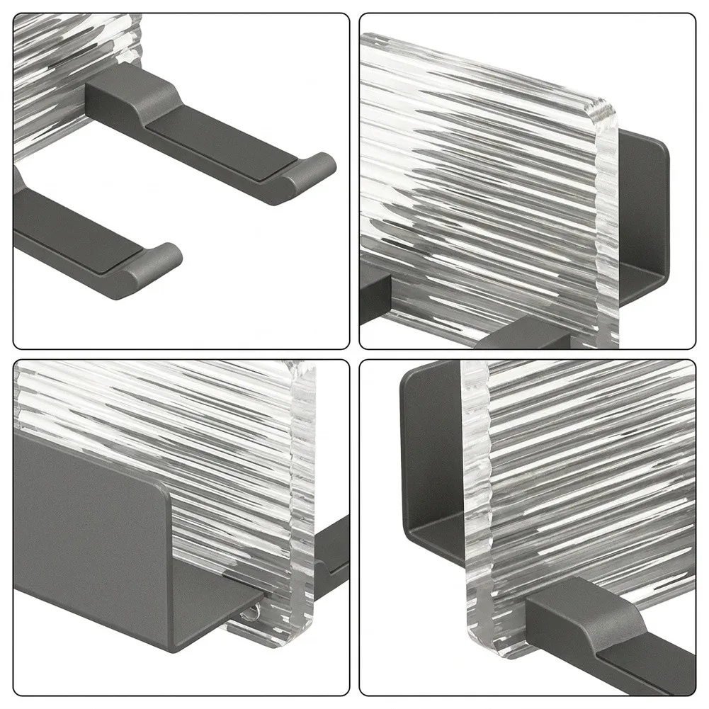 Anti-Slip Hair Dryer Holder with Integrated Silicone Protection and Precision Fit Design for Acrylic and Metal Dryer Bodies