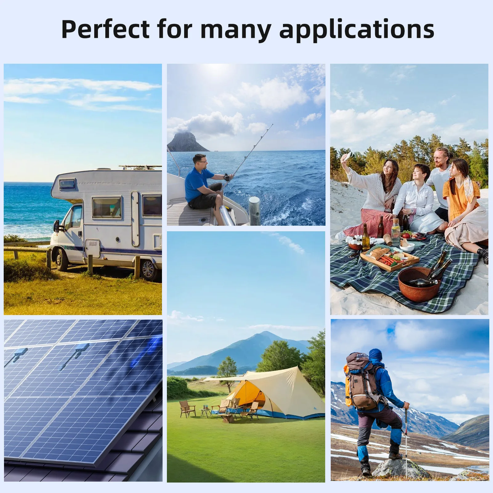 بطارية MFUZOP 12 فولت 100 أمبير LiFePO4 مع 100 أمبير BMS مثالية للمركبات الترفيهية وعربة الجولف ونظام الطاقة الشمسية ومحرك التصيد والقارب والطاقة الشمسية